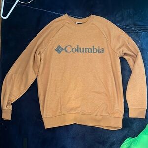 Columbia Tan Crewneck Sweater with Classic Comfort